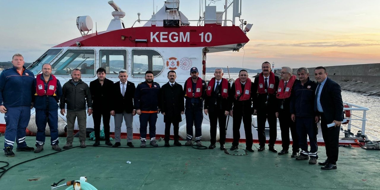 Vali Aktaş, Kefken Adası’nda  İncelemelerde Bulundu