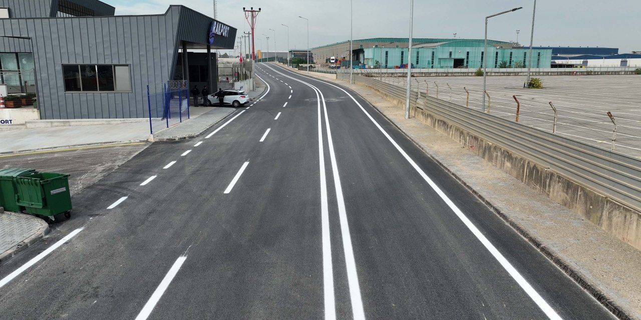 Railport’ta asfalt ve yol çizgileri tamamlandı