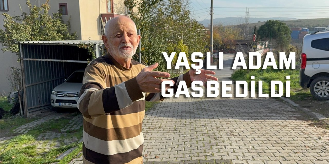 Yaşlı adam gasbedildi: Dehşet anları kamerada