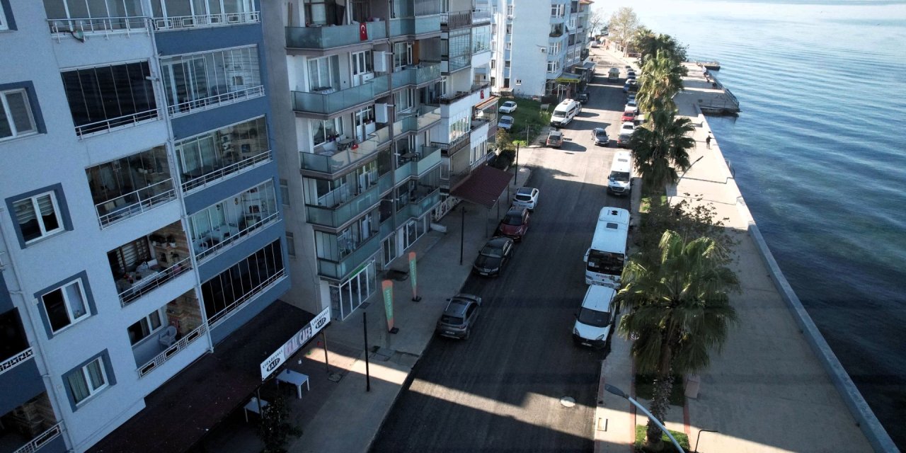 Gölcük Halıdere Sahil Caddesi yenileniyor