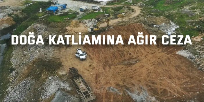 Doğa katliamına ağır ceza