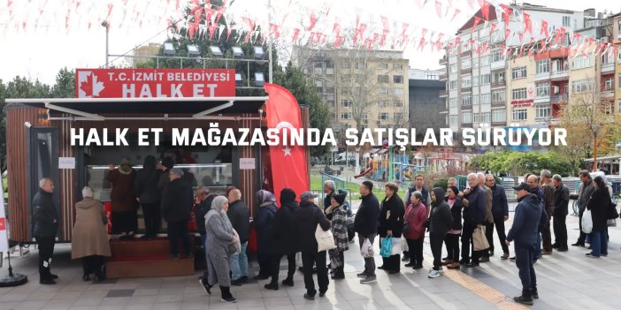 Halk Et Mağazasında Satışlar Sürüyor