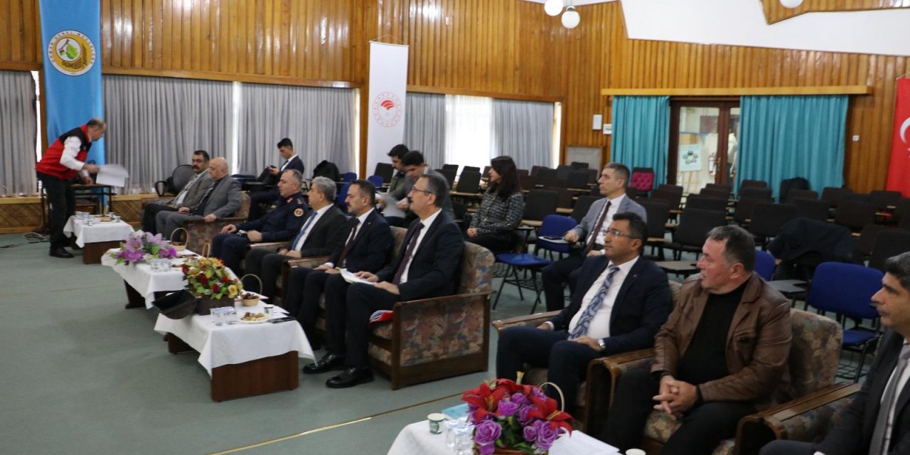 Toplantı Vali Aktaş Başkanlığında Gerçekleştirildi