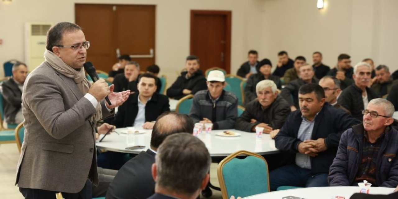 Başkan Gökçe süt üreticileriyle buluştu