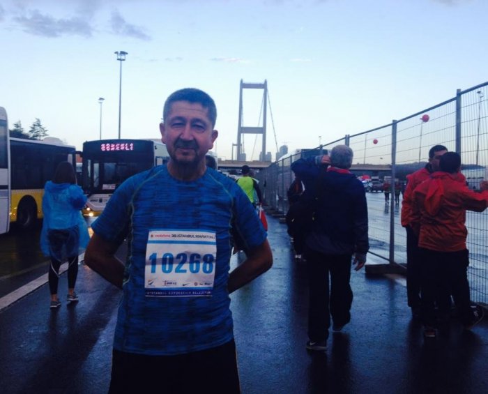 Rıdvan Şükür, İstanbul Maratonunda Koştu.