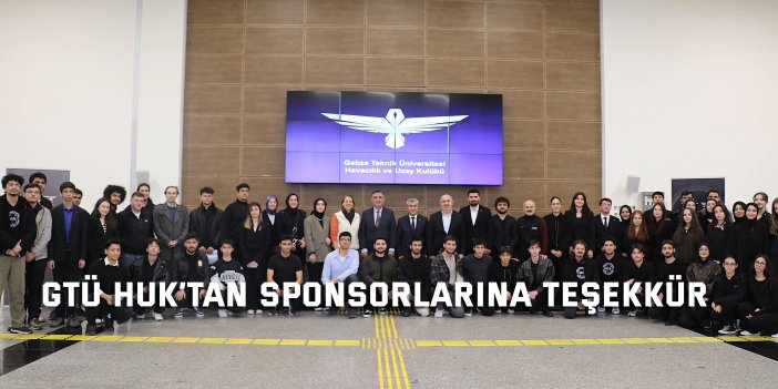 GTÜ HUK’tan Sponsorlarına Teşekkür