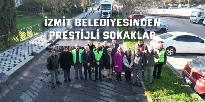 İzmit Belediyesinden prestijli sokaklar