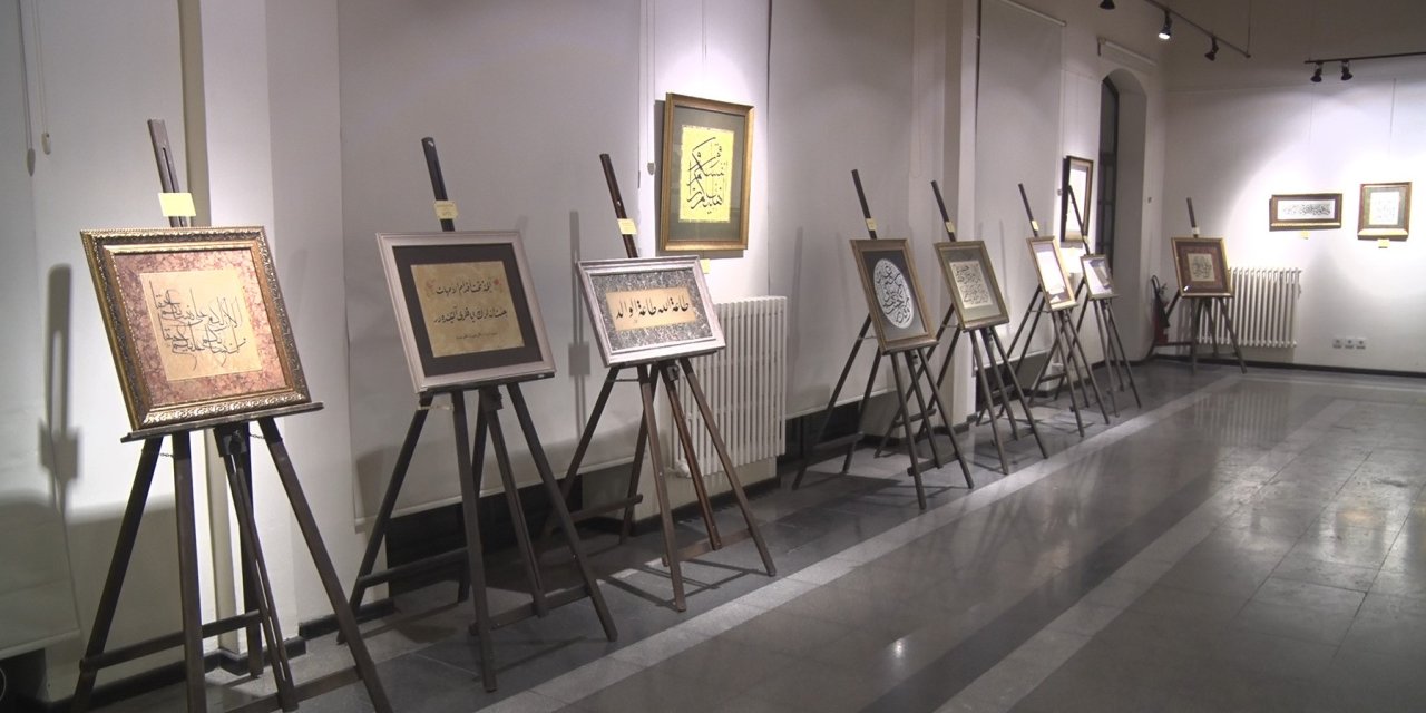 "Aile" temalı hat eserleri görücüye çıktı