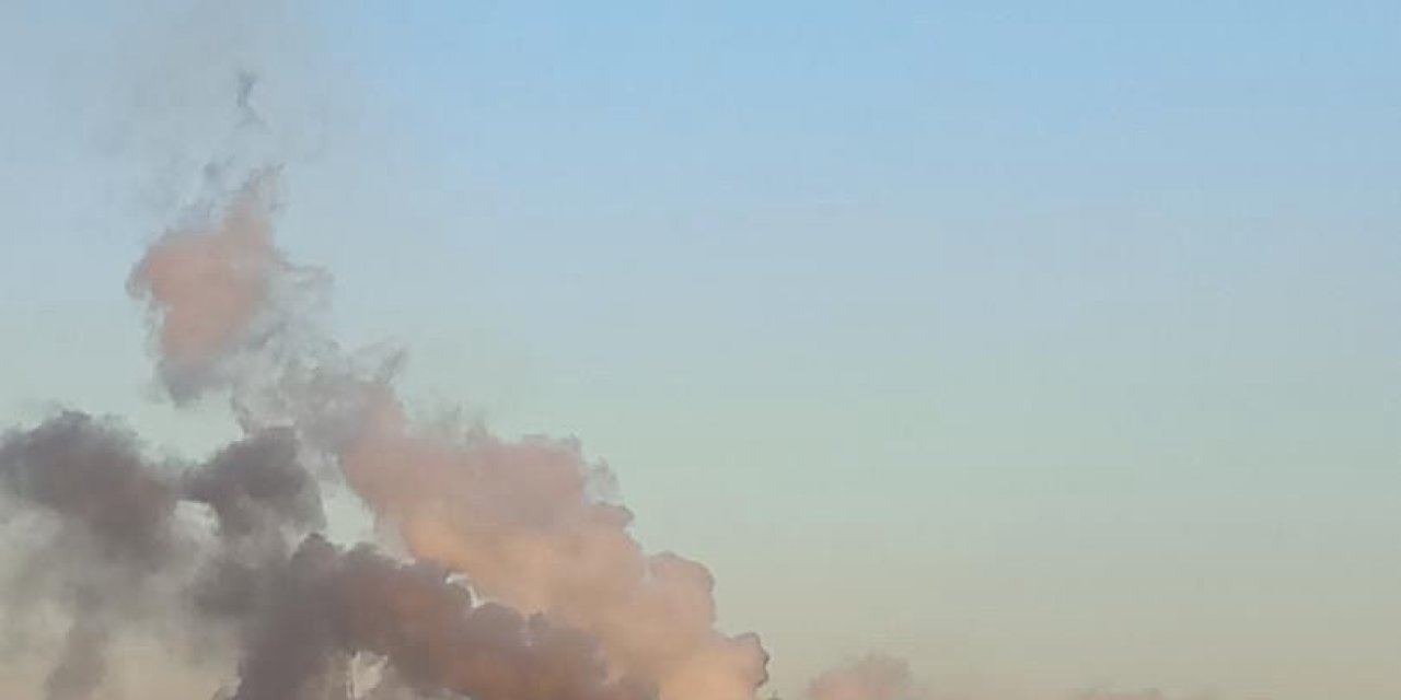 Bacadan çıkan duman  vatandaşı tedirgin etti!