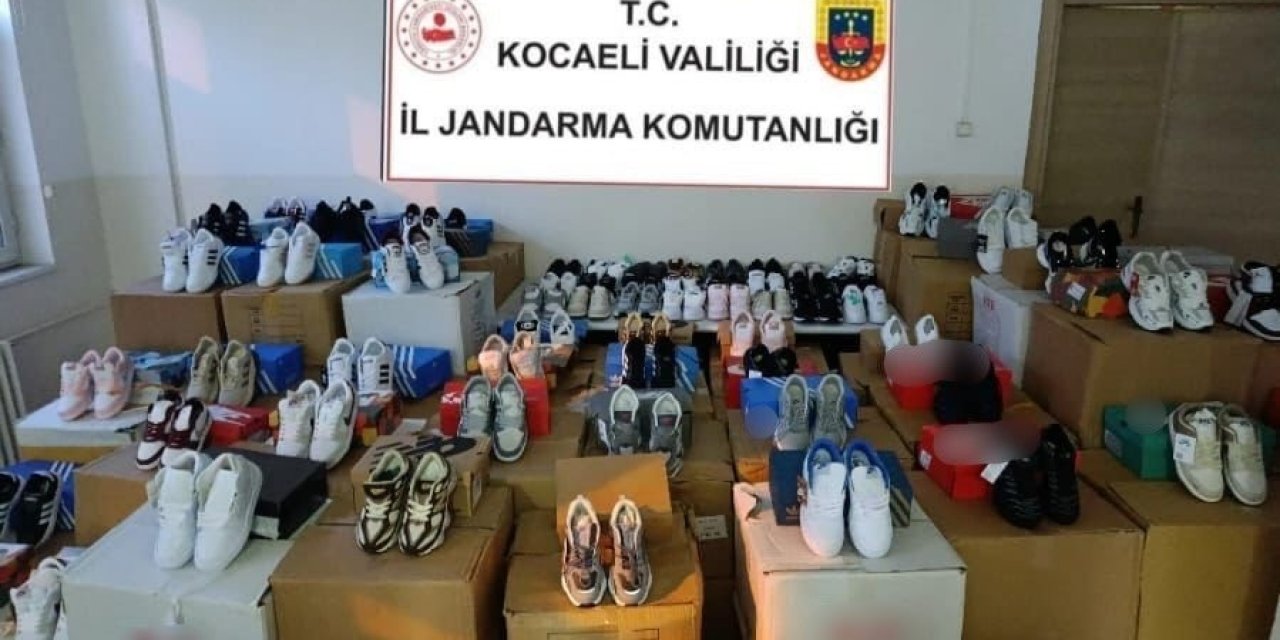 Kocaeli’de sahte spor ayakkabı operasyonu