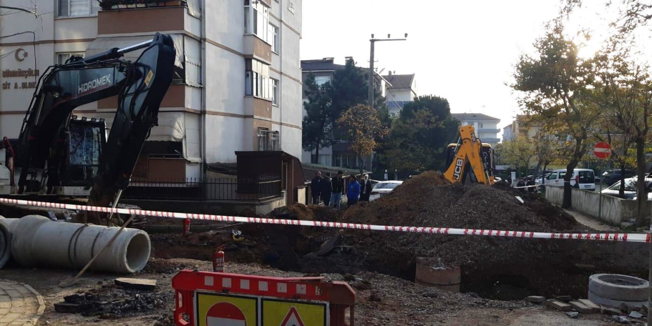 Kocaeli'de doğalgaz borusu patladı