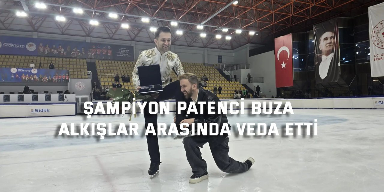 Şampiyon patenci buza,  alkışlar arasında veda etti