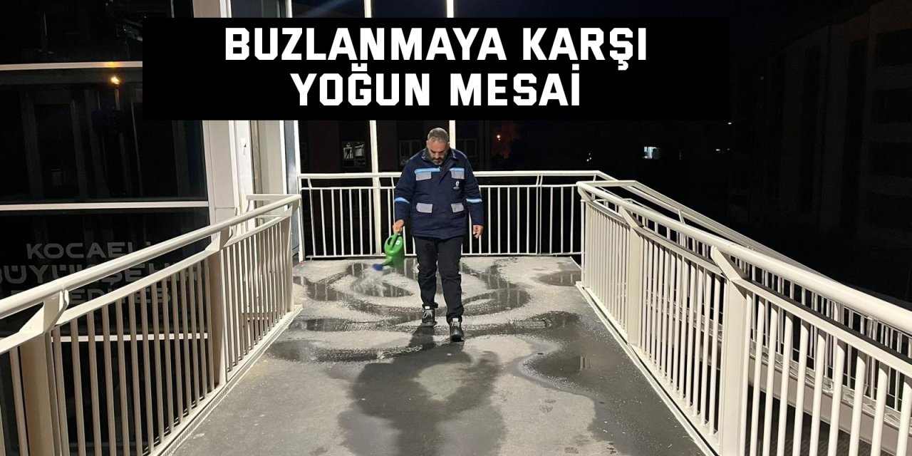 Buzlanmaya karşı yoğun mesai