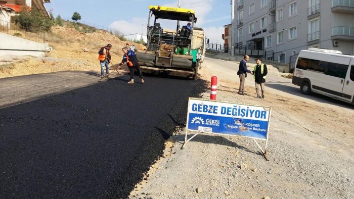 Gebze’de asfalt çalışmaları devam ediyor