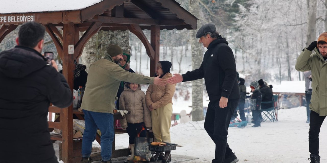 Mesire Alanı Kışın da Ziyaretçilerin Gözdesi