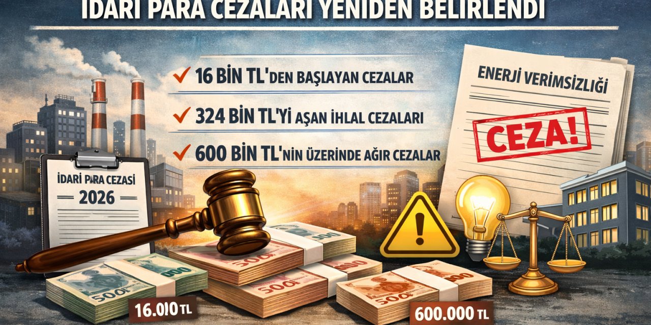 Enerji verimliliğinde cezalar arttı: 2026’da idari para cezaları yeniden belirlendi