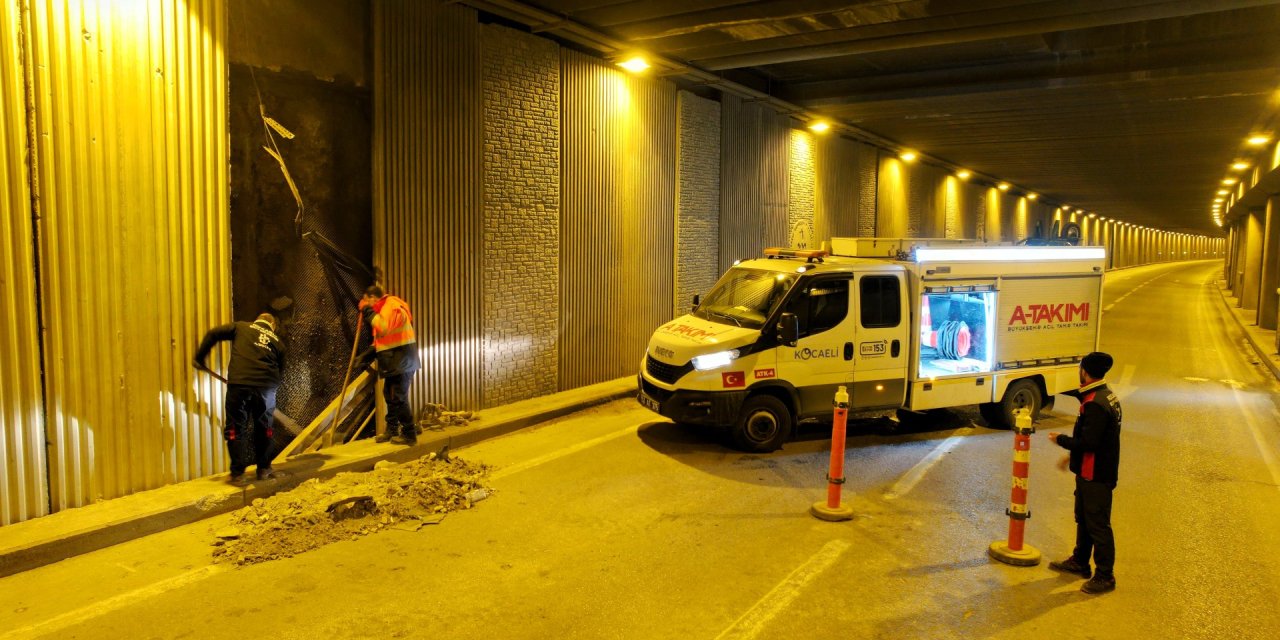 Seka Tüneli’ndeki paneller yenilendi