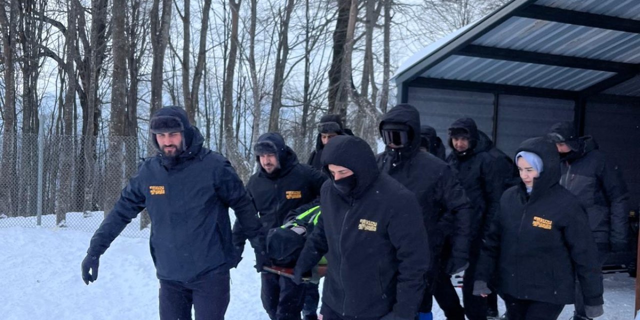 Kuzuyayla’da kış tatbikatı