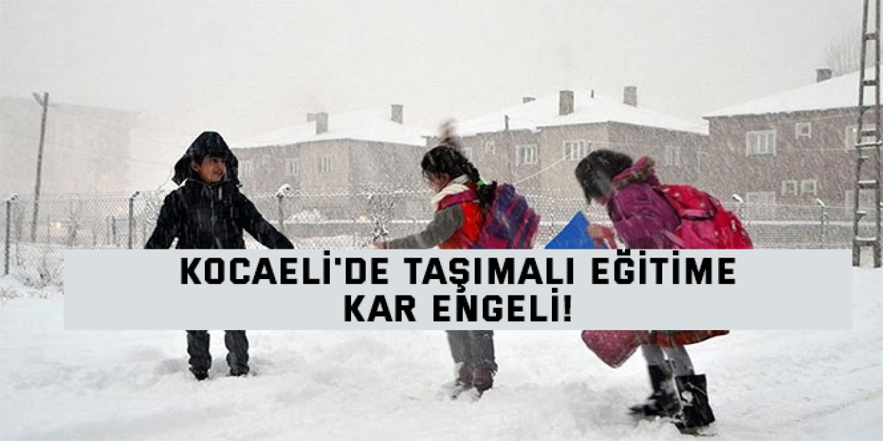 Kocaeli'de Taşımalı Eğitime Kar Engeli!