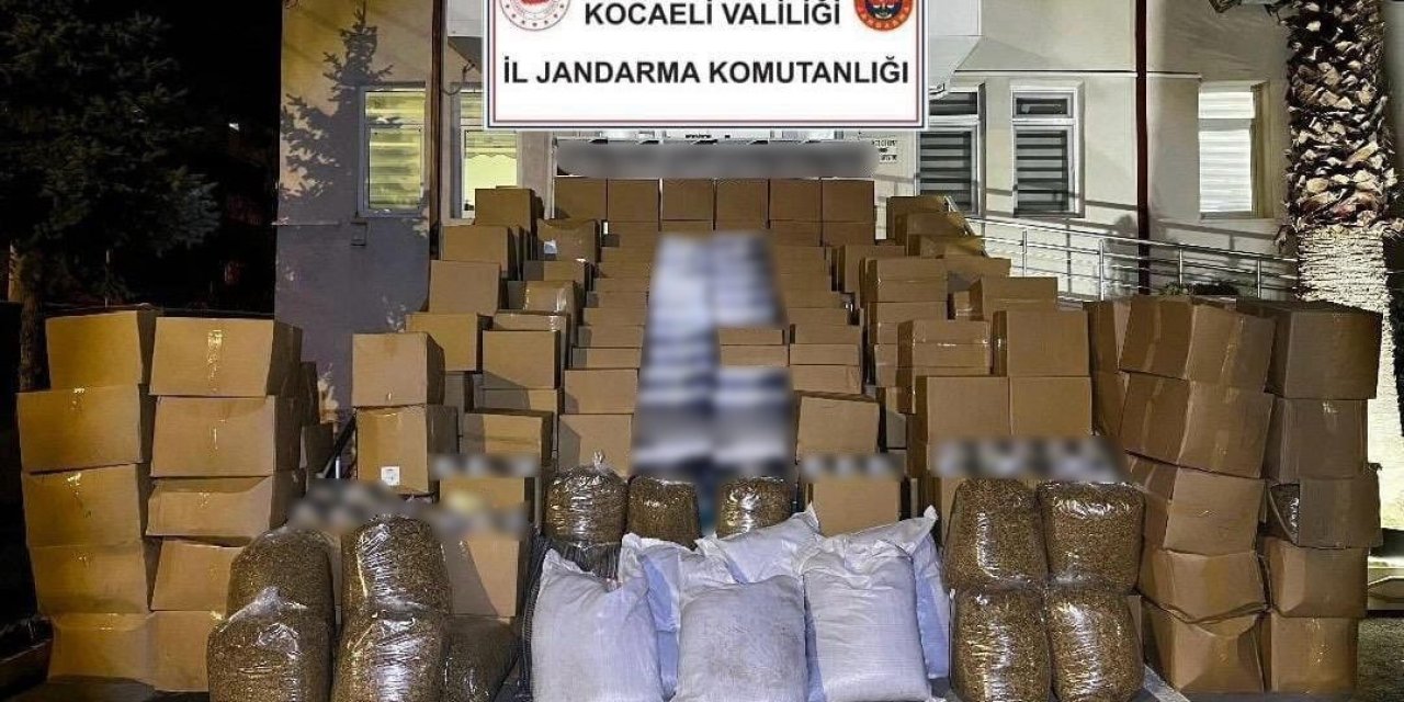 6,3 milyon liralık makaron ve tütün ele geçirildi