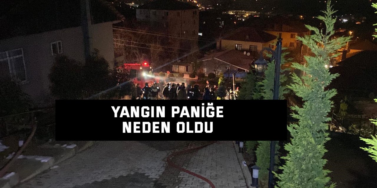 Yangın paniğe neden oldu