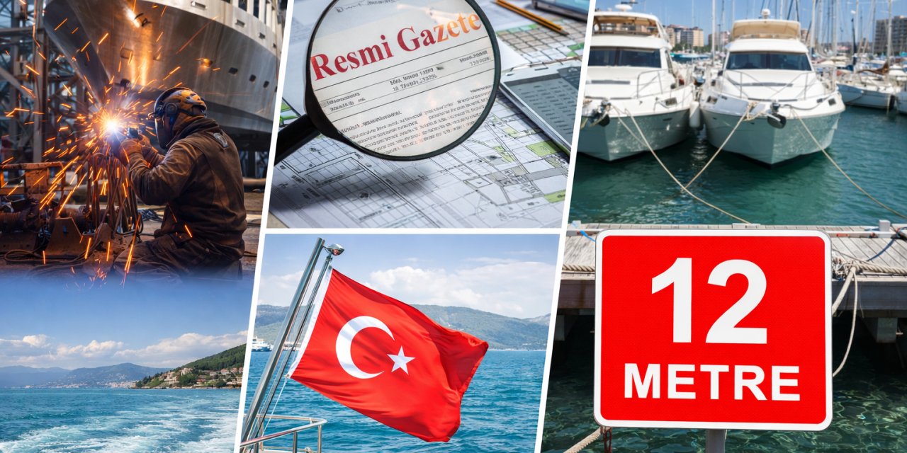 12 METRE EŞİĞİ DEĞİŞTİ:    Tekneler için izin ve denetimde yeni dönem