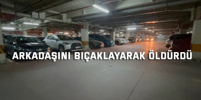 Kapalı otoparktaki şakalaşma kanlı bitti