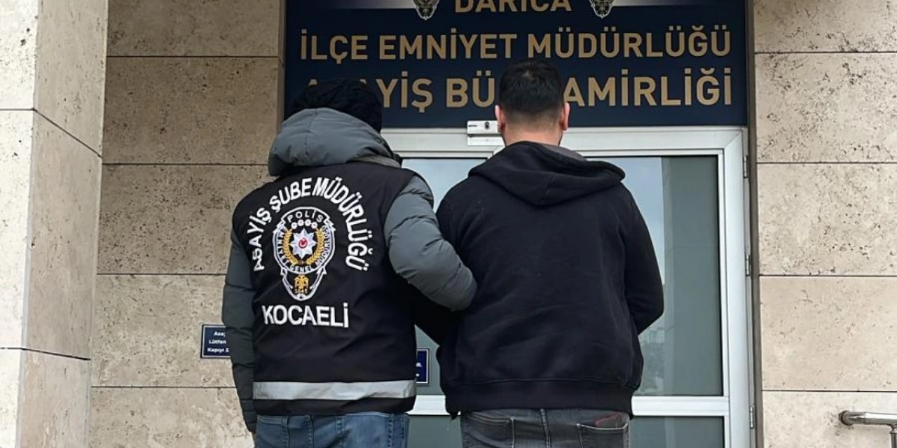 6 yıl 3 ay hapis cezasıyla aranan hırsız Darıca’da yakalandı