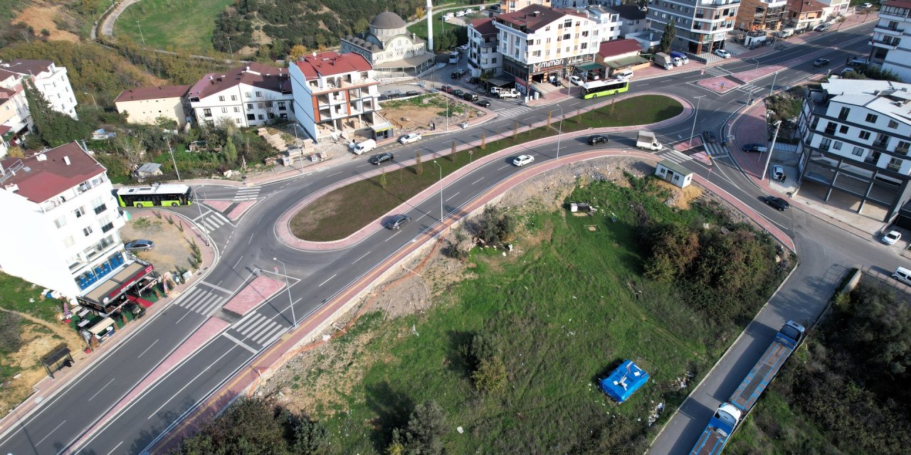 Gebze’de trafik dönel kavşaklarla rahatlıyor
