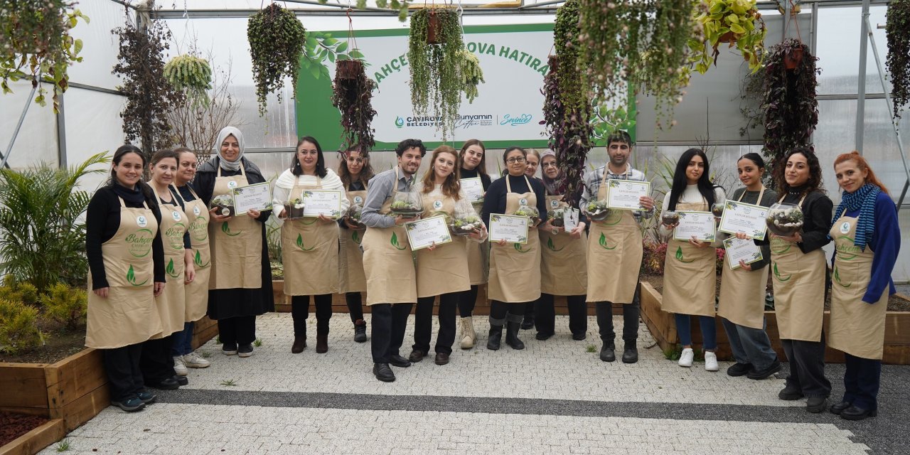 Bahçem Çayırova’da teraryum atölyesi gerçekleştirildi