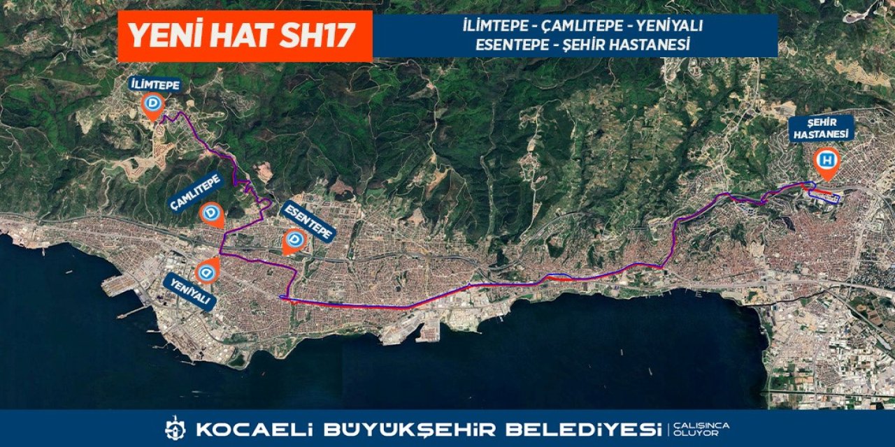 14 yeni, direkt hat ile doğrudan ulaşım