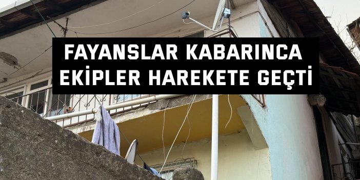 Fayanslar kabarınca ekipler harekete geçti