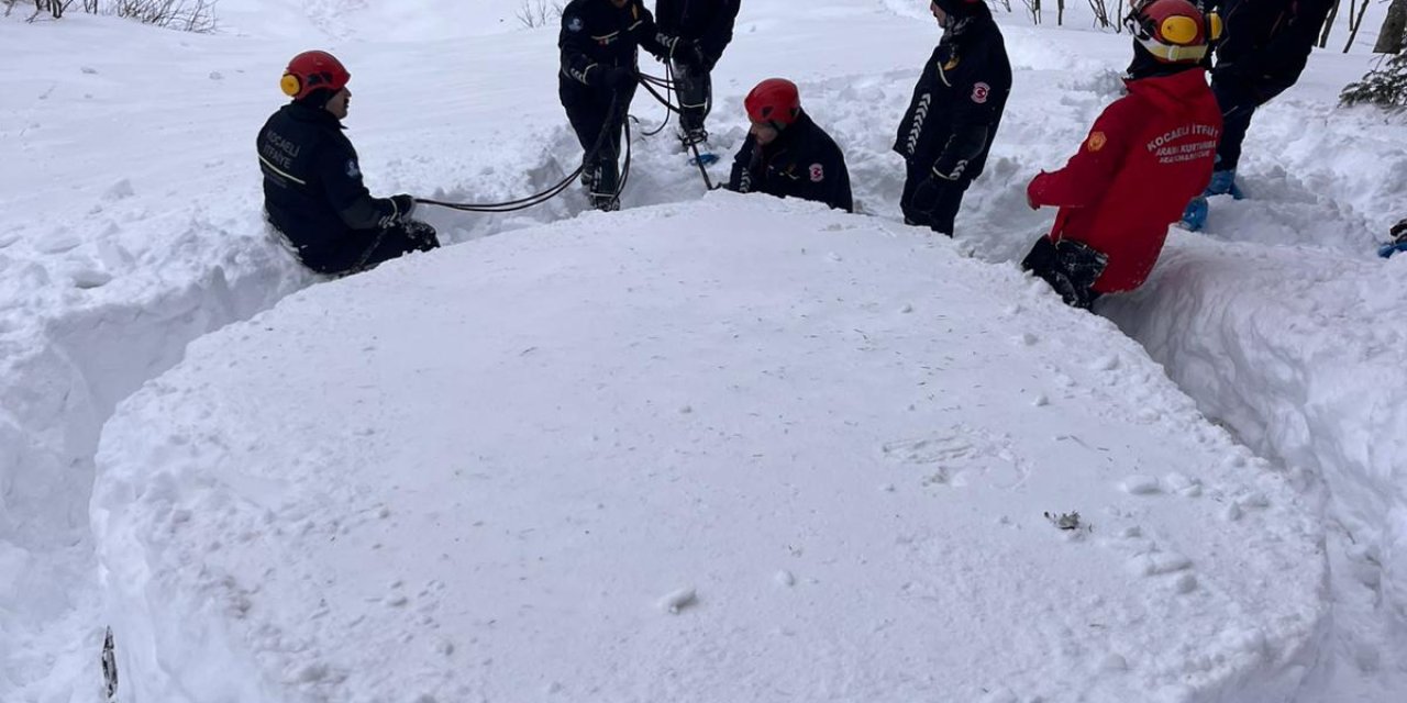 Zorlu kış şartlarında saniyelerle yarışıldı