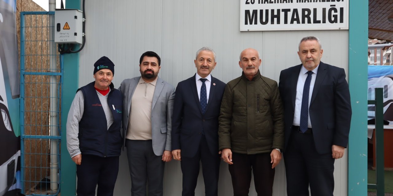 İzmit Belediyesinden muhtarlara yerinde ziyaret