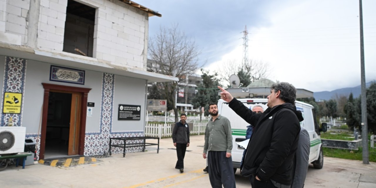 Başkan Kocaman’dan Cenaze Hizmetleri Binası’na İnceleme