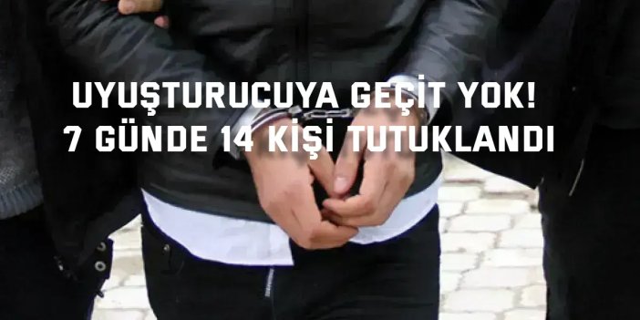 Uyuşturucuya Geçit Yok! Kocaeli’de 7 Günde 14 Kişi Tutuklandı