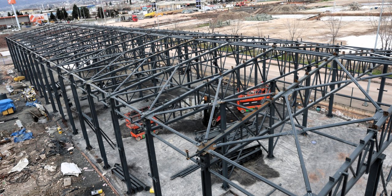 İtfaiye Depo Binası’nda ilerleme yüzde 70