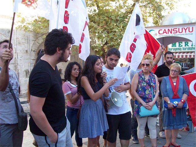 TGB'liler gözaltılıları protesto etti