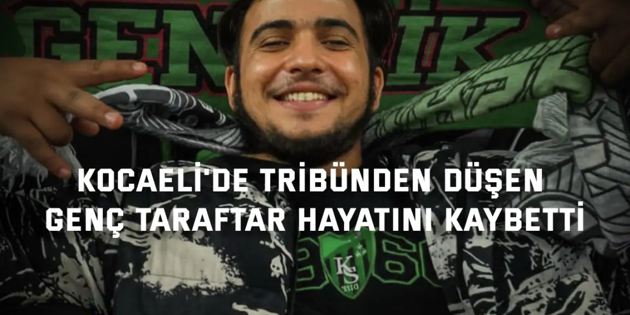 Kocaeli'de tribünden düşen genç taraftar hayatını kaybetti