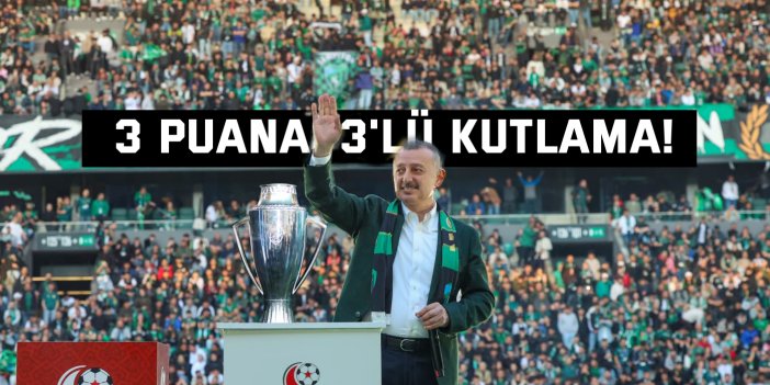 Başkan Büyükakın'dan 3 puana 3'lü kutlama!