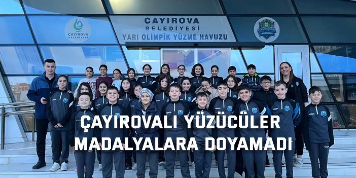 Çayırovalı yüzücüler, madalyalara doyamadı