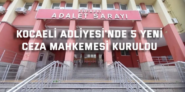 Kocaeli Adliyesi'nde 5 yeni ceza mahkemesi kuruldu
