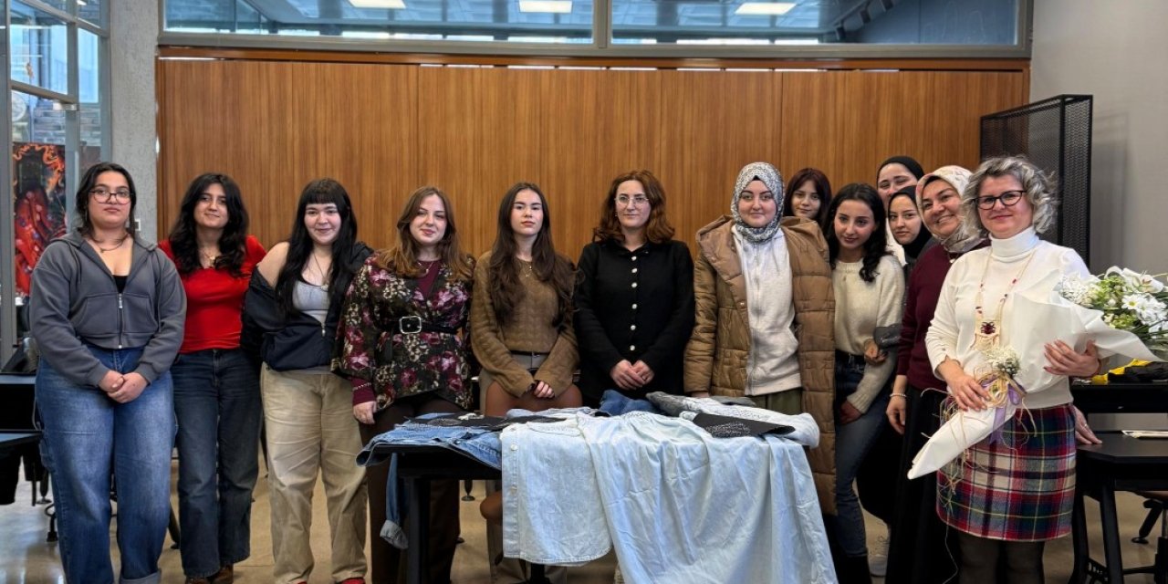 Japon tekniği ile nakış fikirlerini keşfettiler