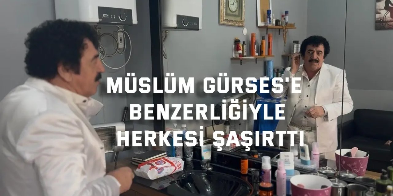 Müslüm Gürses'e benzerliğiyle herkesi şaşırttı
