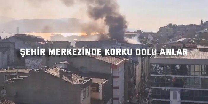 Şehir merkezinde korku dolu anlar