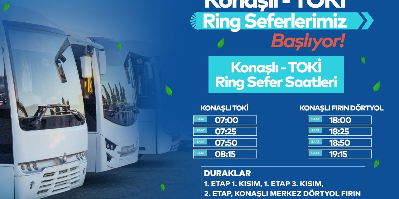 Tuzla Belediyesi’nden Konaşlı TOKİ ve çevresine ücretsiz ring hizmeti