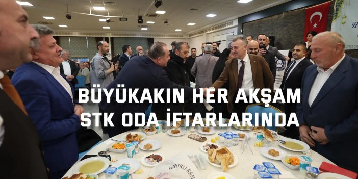 Büyükakın pazarcı esnafıyla iftarda