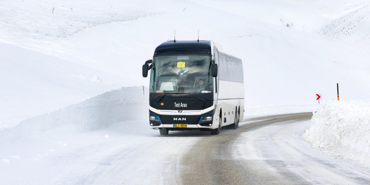 MAN Lion’s Coach E Kış  Testlerinden Tam Not Aldı!