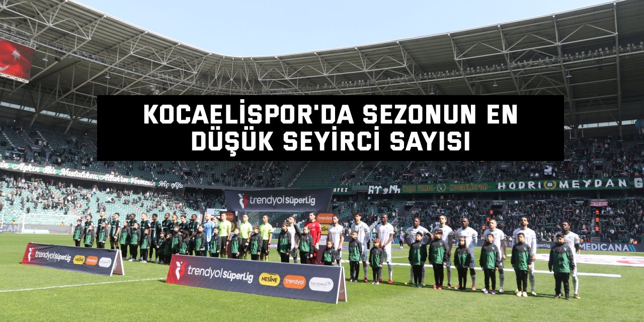 Kocaelispor'da sezonun en düşük seyirci sayısı