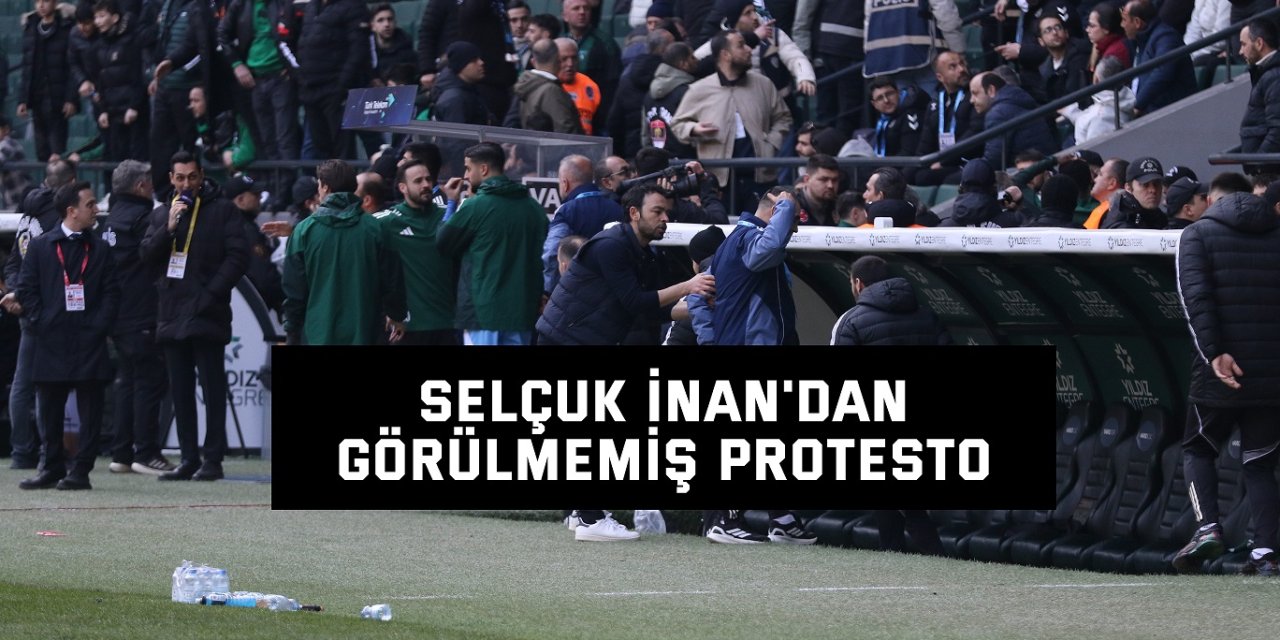 Selçuk İnan'dan görülmemiş protesto